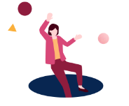 落とし穴に落ちる人のイラスト