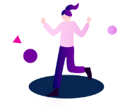 落とし穴に落ちる人のイラスト