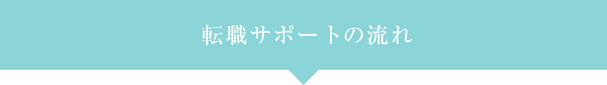 転職サポートの流れ